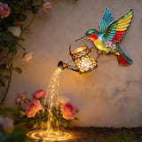 Garden Decor, Gift For Hummingbird Lovers - Personalized Hummingbird LED Light Acrylic Sign