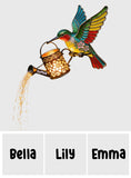 Garden Decor, Gift For Hummingbird Lovers - Personalized Hummingbird LED Light Acrylic Sign