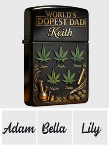 World's Dopest Dad - Personalized Weed Lighter