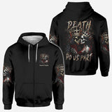 Till Death Do Us Part - Personalized Couple All Over Shirt