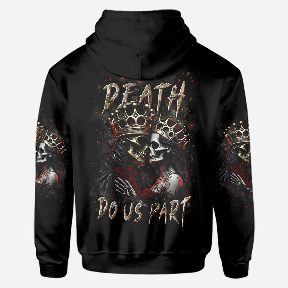 Till Death Do Us Part - Personalized Couple All Over Shirt