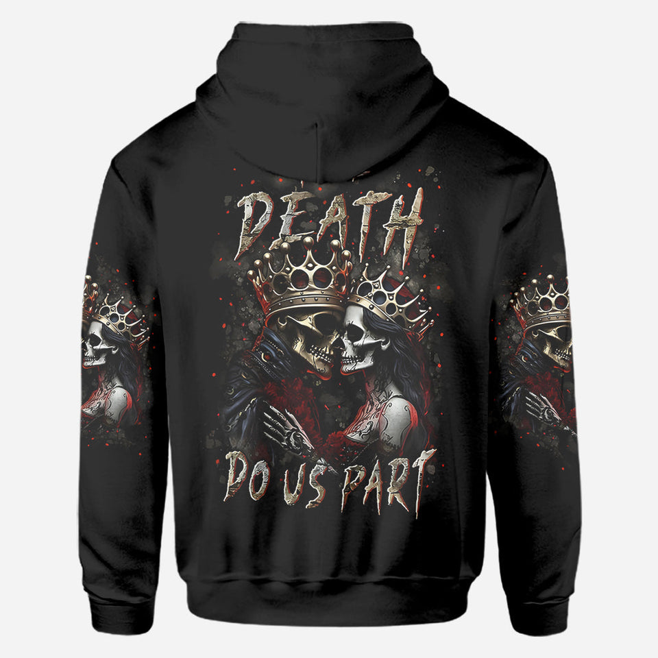 Till Death Do Us Part - Personalized Couple All Over Shirt
