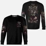 Till Death Do Us Part - Personalized Couple All Over Shirt