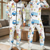 Kid Drawing Arts - Personalized Kid Hooded Jumpsuit