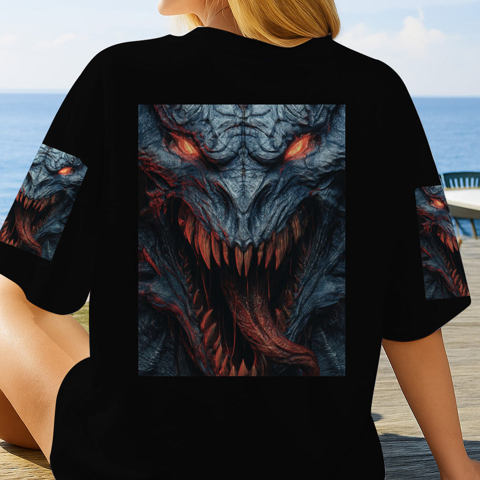 Scary Monster - Personalized Halloween All Over Shirt