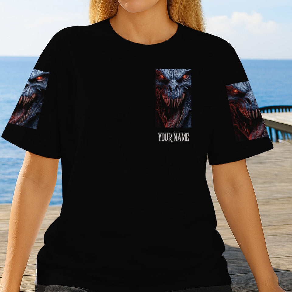 Scary Monster - Personalized Halloween All Over Shirt