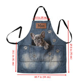 Any Photo Personalized Denim Dog Apron - Personalized Dog Apron With Pockets