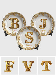 Merry Christmas - Personalized Family Ceramic Round Plate