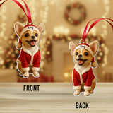 Furry Christmas - Personalized Dog Ornament