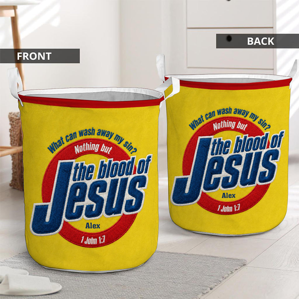 The Blood Of Jesus - Personalized Christian Storage Basket