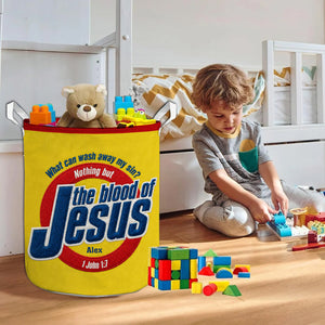 The Blood Of Jesus - Personalized Christian Storage Basket