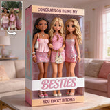 Congrats On Being My Sister - Personalized Sister Custom Shaped Acrylic Plaque