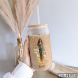 Custom Any Photo, Zodiac Sign - Personalized Horoscope Can Glass