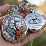 I'm Yours No Returns Or Refunds - Personalized Couple Pocket Watch