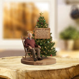 Noël au paradis - Plaque commémorative personnalisée en acrylique de forme personnalisée