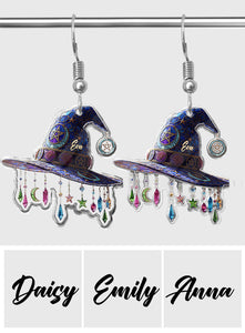 Magical Hat - Personalized Witch Earrings