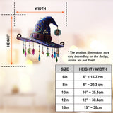 Magical Hat - Personalized Witch Window Hanging Suncatcher Ornament