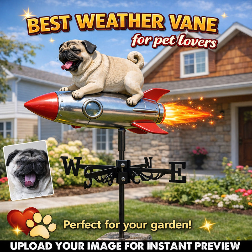 Pet Mom Gift, Dog Lovers Gift Idea - Personalized Dog Weather Vane