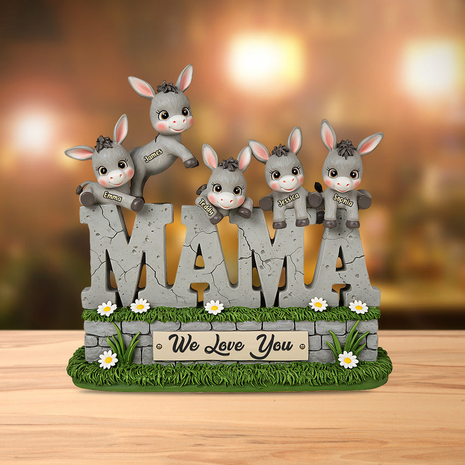 We Love You - Personalized Mother Custom Shaped Acrylic Plaque