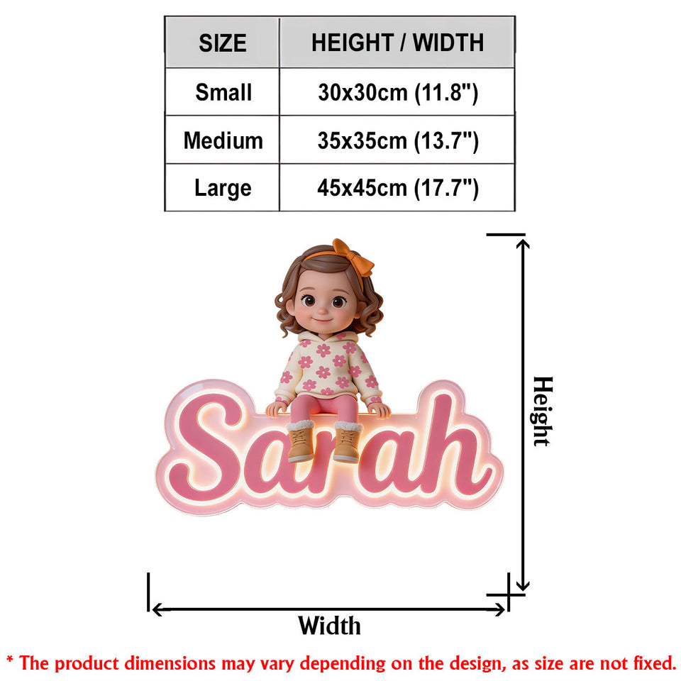 Any Photo - Personalized Kid LED Light Acrylic Sign