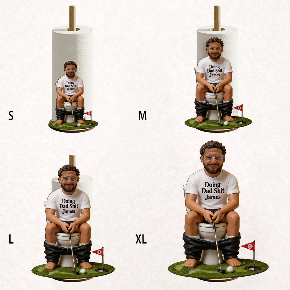 Best Time To Play Golf - Personalized Golf Paper Towel Stand