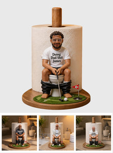Best Time To Play Golf - Personalized Golf Paper Towel Stand