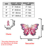Stronger Than The Storm - Personalized Breast Cancer Awareness Window Hanging Suncatcher With Charms