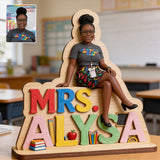 Gift For Teacher - Personalized Teacher 2 Layered Big Freestanding