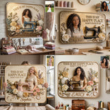 Sewing Room Decoration - Personalized Sewing 3D Printed Cut Metal Sign