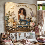 Sewing Room Decoration - Personalized Sewing 3D Printed Cut Metal Sign