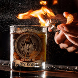 I Ask God To Make Me A Better Man - Personalized Father Whiskey Glass