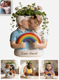 Love Is Love - Personalized LGBT Support Acrylic Pot