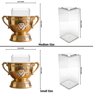 Happy Father's Day From Your Swimming Champion - Personalized Father Acrylic Pot
