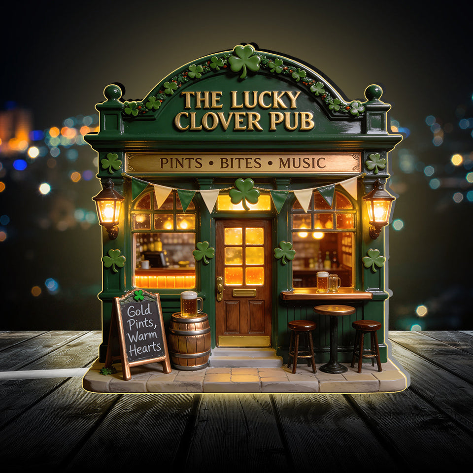 Irish Pub - Personalized Irish Acrylic LED Night Light