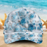 Sea Turtles The Ocean Is Calling - Personalized Turtle Classic Cap
