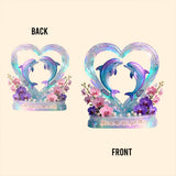 We Got This, Dolphin Couple - Personalized Couple Custom Shaped Acrylic Plaque