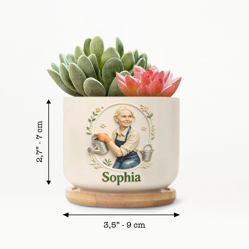 Gifts For Gardeners - Personalized Gardening Ceramic Plant Pot