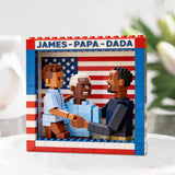 Best Dad Grandpa Ever - Personalized Father Custom Shaped Acrylic Plaque