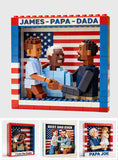 Best Dad Grandpa Ever - Personalized Father Custom Shaped Acrylic Plaque