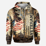 I Am A Veteran - Personalized Veteran All Over Shirt