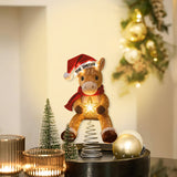 Merry Horsemas - Personalized Horse LED Light Tree Topper