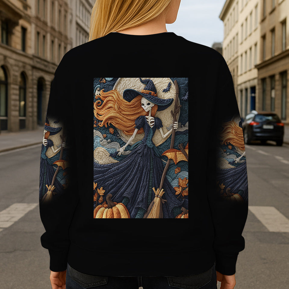 Skull Witch - Personalized Witch All Over Shirt