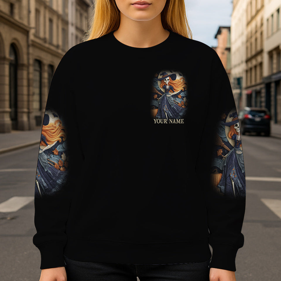 Skull Witch - Personalized Witch All Over Shirt