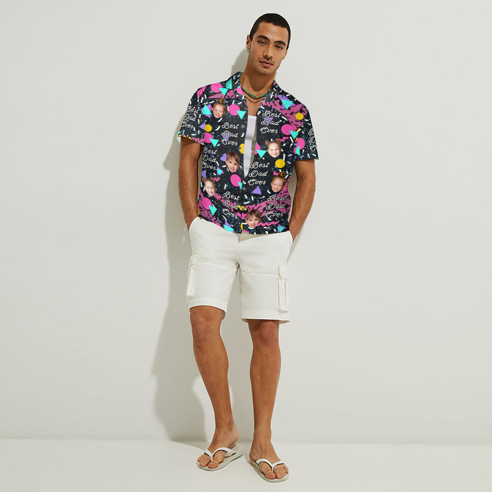 Best Dad Ever - Personalized Father Hawaiian Shirt
