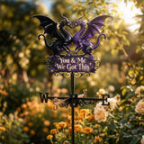 You & Me We Love You - Personalized Dragon Weather Vane