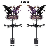 You & Me We Love You - Personalized Dragon Weather Vane