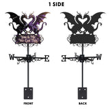 You & Me We Love You - Personalized Dragon Weather Vane
