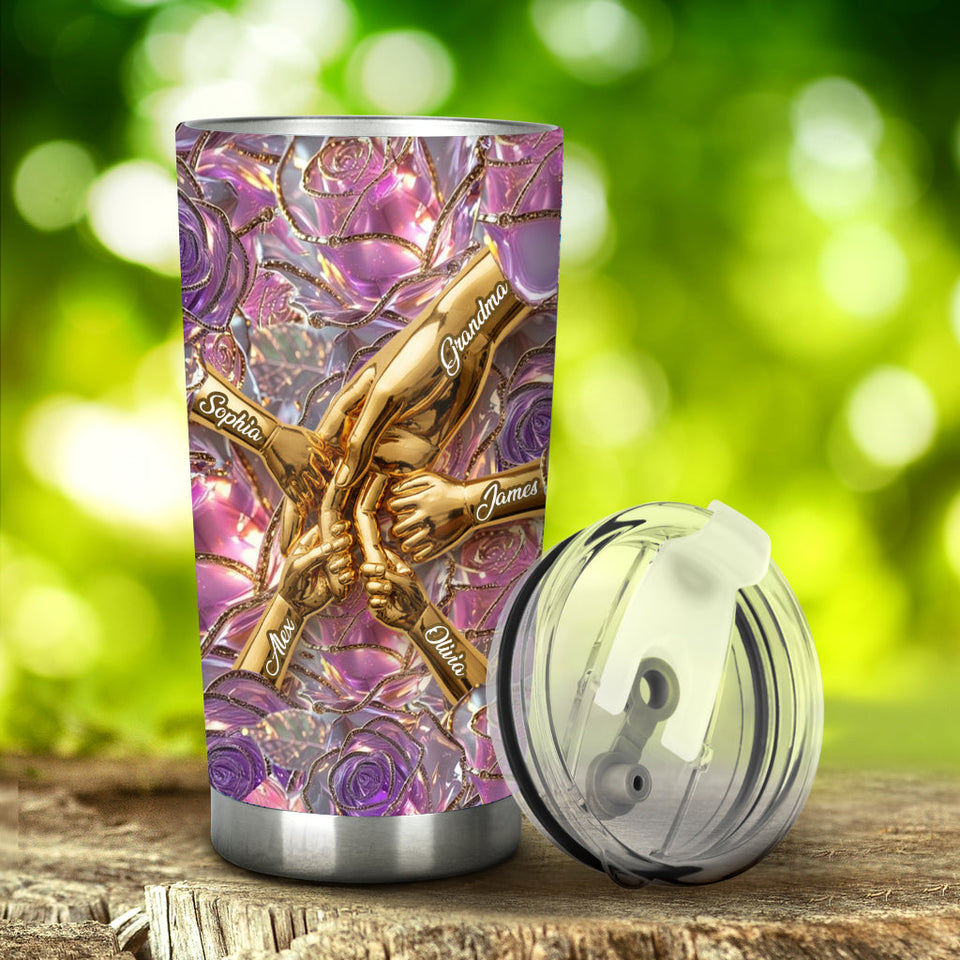 Holding Hands - Personalized Mother Tumbler