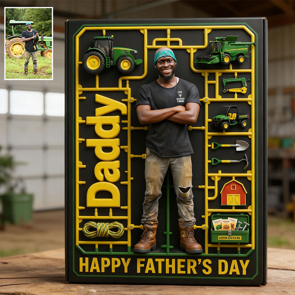 Tractor Dad - Personalized Farmer Custom Shaped Acrylic Plaque