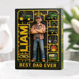 Tractor Dad - Personalized Farmer Custom Shaped Acrylic Plaque